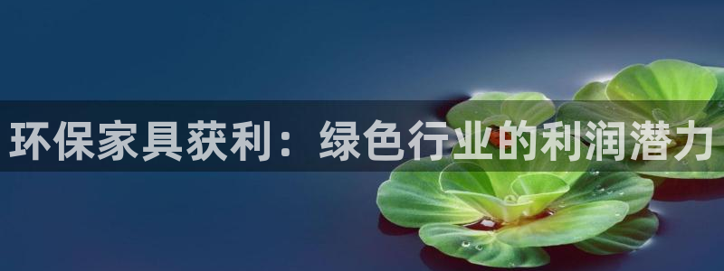 杏耀平台官方网站：环保家具获利：绿色行业的利润潜力
