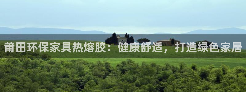 杏耀平台主管：莆田环保家具热熔胶：健康舒适，打造绿色家居