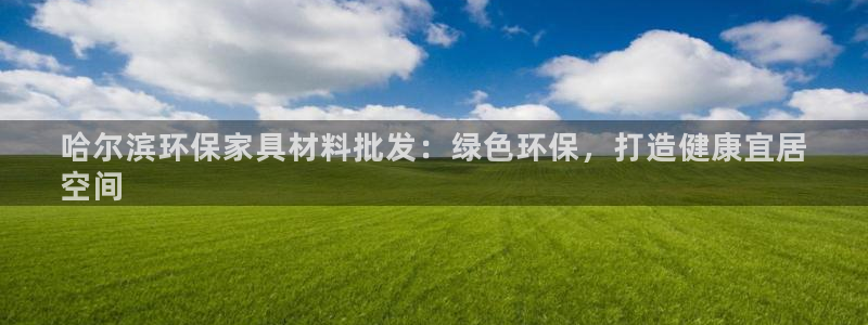 杏耀平台登陆官网：哈尔滨环保家具材料批发：绿色环保，打造健康